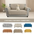 thumbnail image 5 of SHANNA 1/2/3 Seater Quilted Sofa Couch Cover Pad Water Resistant Slipcover Furniture Protector Pet Mat for Kids Dogs Pets（Khaki）, 5 of 11