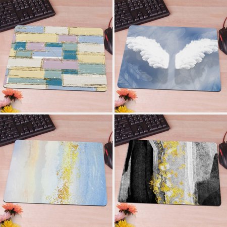 Design Aesthetic Marble Patterns Laptop Mouse Pad with Nonskid Rubber Base Marble Patterned Waterproof Coating Mousepad Mat for Computer Desk PC Gaming (8.66 Inch x 7.09 inch)