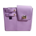 thumbnail image 1 of Bolsa de almacenamiento para vasos de agua tipo bandolera, moderna bolsa portavasos para senderismo, viajes al aire libre Violeta, 1 of 8