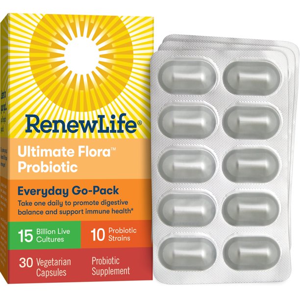 Renew Life Everyday Probiotic Capsules, 15 billion, 30 Ct