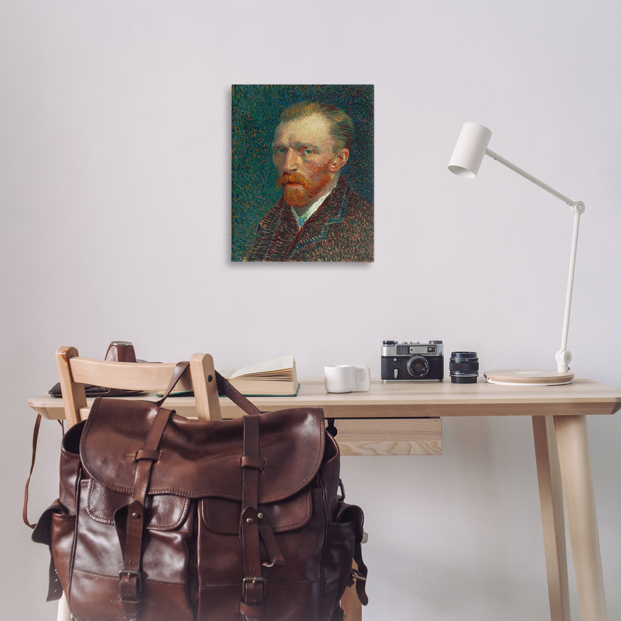 Stupell Industries Van Gogh Self Portrait People Painting Wrapped Canvas Art Print Wall Art, 24 x 30