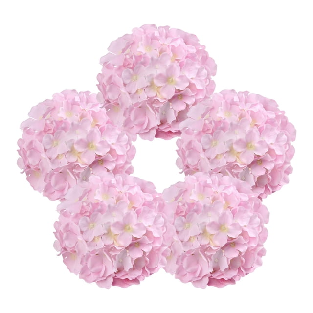Fall Mantle Scarf Flower for Centerpieces Hanging Decorations for outside 5 Pack Detachable Silk Hydrangea Heads For Home & Wedding Decorations Easy To Arrange Floral