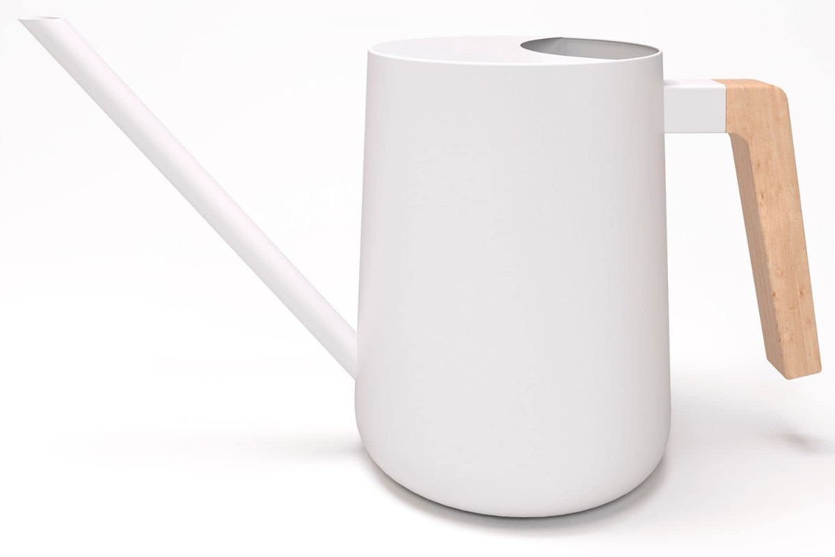 Indoor Watering Can with Long Spout 35oz White Watering Can for