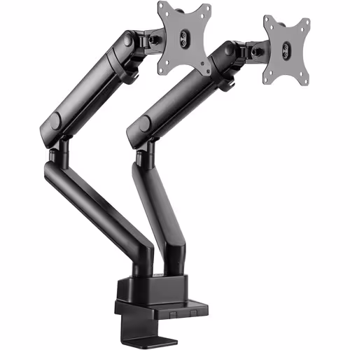 thumbnail image 3 of Amer Mounting Arm for Curved Screen Display, Flat Panel Display - Matte Black - 2 Display(s) Supported - 32" Screen Support, 3 of 5