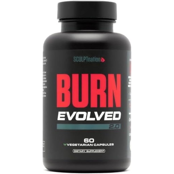 Sculpt Nation by V Shred Burn Quemador de grasa termogénico para hombres y mujeres - Estimulador del metabolismo del quemador de grasa durante el día - Pimienta de cayena Capsimax premium, Chromax, in