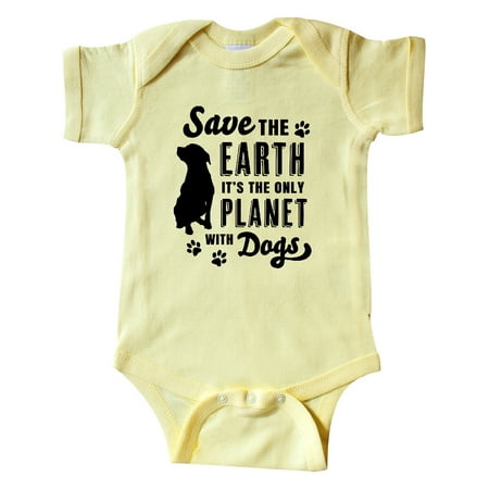 

Inktastic Save the Earth It s the Only Planet with Dogs with Pawprints Gift Baby Boy or Baby Girl Bodysuit