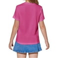 thumbnail image 4 of Girls Summer Short Sleeved Pleated T Shirts Kids Children Solid Color Casual Tops, 4 of 6