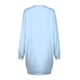 thumbnail image 5 of Vestido informal de terciopelo para mujer talla grande: vestido de manga larga y cuello redondo en color liso para el otoño/invierno, 5 of 5