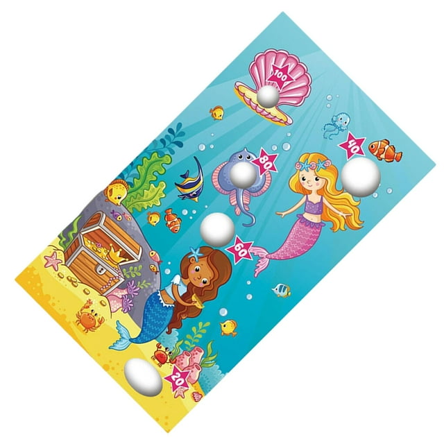 Ensembles de Jeu de Sacs de Haricots Réutilisables Bannière Décorations de Fête Interaction entre Amis Jeu de Lancer Jeu de Jardin Style D