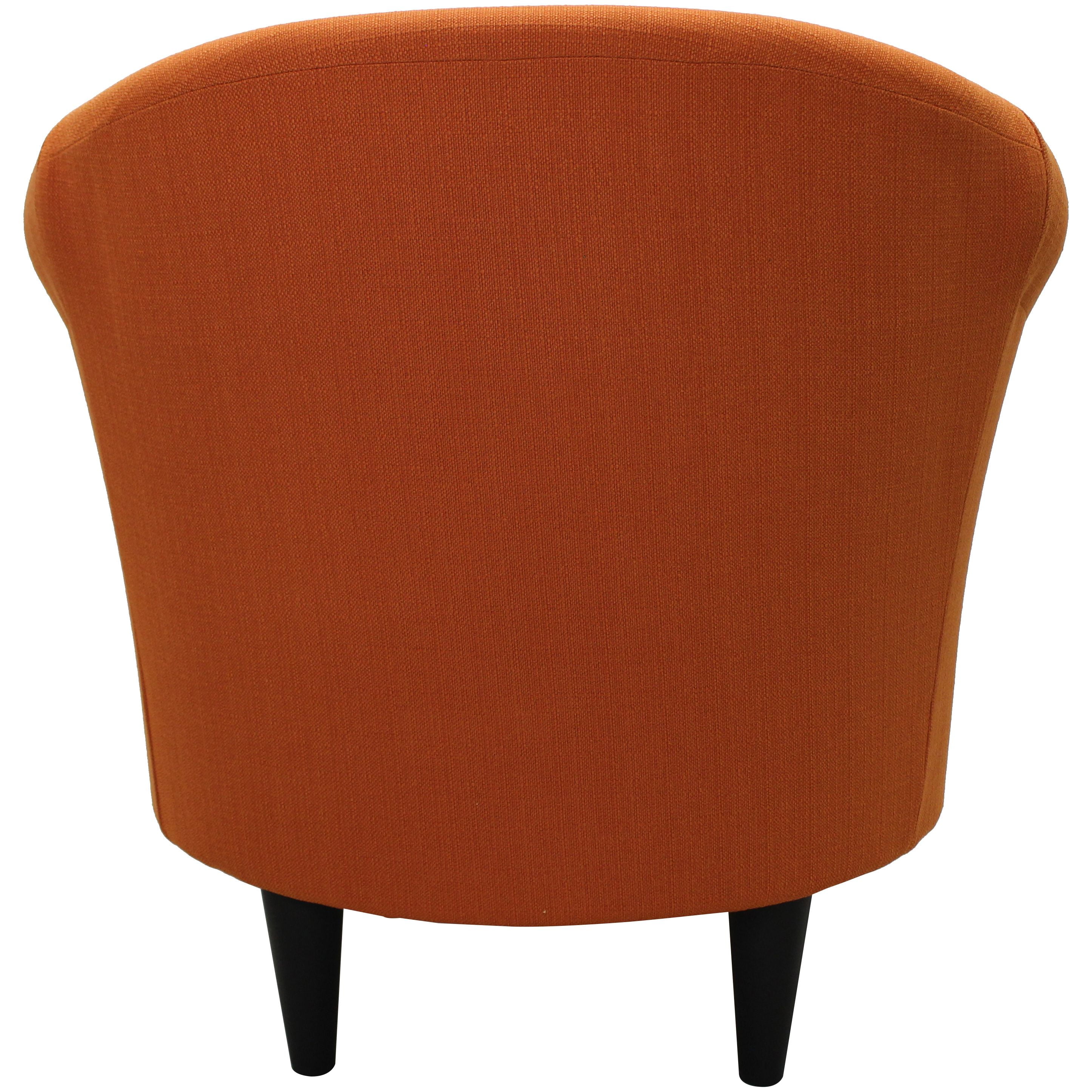 Fox Hill Trading Nikole Club Chair, Hacienda Orange
