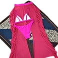 thumbnail image 4 of Bathing Suit 3Pcs/Set Swim Pool Matching Padded Charming Bra Briefs Swimwear Set with Long Pants, 4 of 5