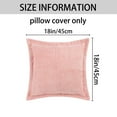 thumbnail image 5 of NOMADIC NOOK Set of 4 Corduroy Solid Striped Throw Pillow Covers for Home Decorations Pink 18" x 18", 5 of 6