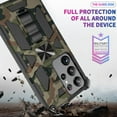thumbnail image 7 of Slim Fit Phone Case for Samsung Galaxy S23 Ultra (Not fit S23),Army Camouflage Case with Military Grade Anti-Drop Protection and Built-in Kickstand Cover for Galaxy S23 Ultra,MC Navy Blue, 7 of 7