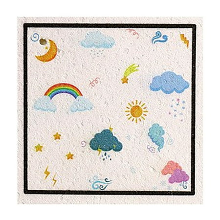 

Kripyery Dish Cloth Square Absorbent Wood Pulp Cotton Quick Drying Cleaning Towel Kitchen Essentials