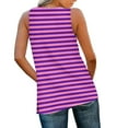 thumbnail image 4 of Dvprdro Summer Tank tops for Women Fashion Stripe V Neck Sleeveless Side Split Casual Loose Tunic Blouses, 4 of 5