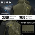 thumbnail image 5 of TACVASEN Men's Winter Ski Snow Jackets Heavyweight Waterproof Warm Fleece Hiking Coat with Hood Multi-Pockets Army Green L, 5 of 7
