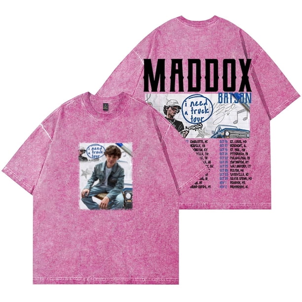 Maddox Batson I Need A Truck Merch Wash Camisetas Cosplay Camiseta de manga corta de algodón de moda unisex