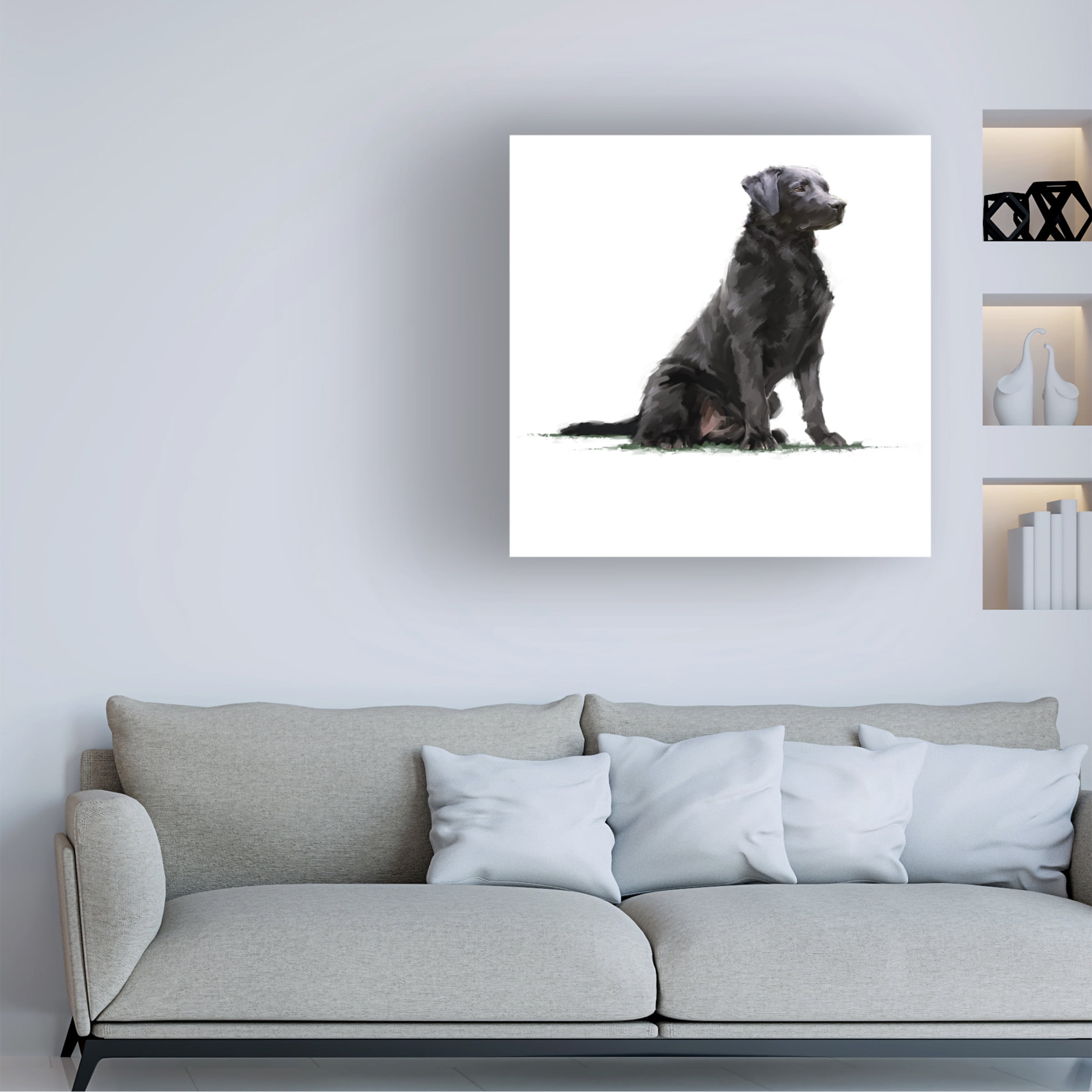 The Macneil Studio 'Black Lab' Canvas Art