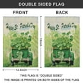 thumbnail image 3 of St. Patrick's Day Yard Flags Holiday Garden Flag Good Shamrock Clovers Luck Truck House Flag 12.5''×18'' 2PCS Burlap Vertical Double Sided Outdoor Flag for Home,Spring Outside Decor, 3 of 3
