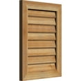 thumbnail image 3 of 20"W x 28"H Rectangle Gable Vent (25"W x 33"H Frame Size): Unfinished, Non-Functional, Rough Sawn Western Red Cedar Gable Vent w/ Decorative Face Frame, 3 of 6