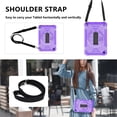 thumbnail image 6 of Dteck Rotating Hand Strap Shockproof Case for Samsung Galaxy Tab A9 Plus 11 Inch Tablet Case with Screen Protector Soft TPU Film, Purple, 6 of 7