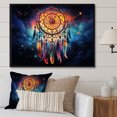 thumbnail image 1 of Designart Dream catcher framed wall Art, Colorful Dreamcatcher curious Dreams , Dream catcher Large framed wall art decor, Multi-Color Traditional black framed wall art, 40x30 inches black frame, 1 of 5