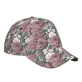 thumbnail image 3 of Naloa Original Classic Low Profile Hat Men Women Baseball Cap Dad Hat Adjustable Unconstructed Rose Flowers Print Cap, 3 of 9