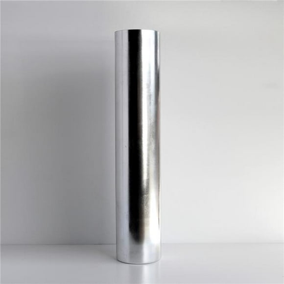 Vase Cylindrique en Verre Doré 20 Po, Argent