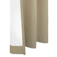 thumbnail image 4 of Winmate Topsions 3-way Header Insulated Curtain Panel Pair each 80" x 84" in Khaki, 4 of 6