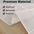 thumbnail image 4 of TRAHOO-2 Packs Plaid 24x24 Inch Small Square End Table Cloth, Farmhouse Embroidered Fabric Checkered Tablecloth, Dust Proof Wrinkle Free Washable Table Cover for Night Stand, White, 4 of 4