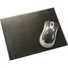Black Bonded Rectangular Leather Mouse Pad