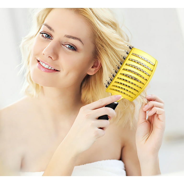 EcoTools Mini Detangler Hairbrush, Brush For Wet Or Dry Hair, Heat
