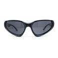 thumbnail image 4 of High Fashion Cropped Top 90s Sports Style Wrap Around Plastic Sunglasses Carbon Fiber Print, 4 of 4