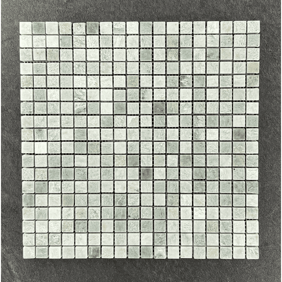 5/8" x 5/8" Ming Green Marble Mosaic Wall & Floor Tile - Case (10 Sheets)