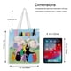 thumbnail image 5 of Barbapapa Bolso de tela con estampado de lienzo para mujer, bolsa de compras reutilizable y estética, con cremallera interior, regalo para mujer,40*45cm., 5 of 6
