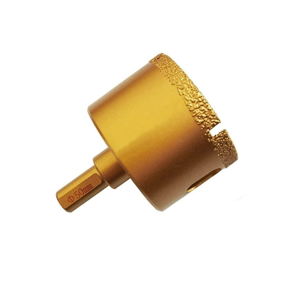 32mm Dry Diamond Core Drill Bit,With Triangle Shank Vacuum Brazed Hole Saw for Concrete Granite Marble Glass Porcelain Tile Masonry Brick