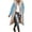 Sky Blue, variant on Karight Long Puffer Jacket Womens Winter Reversible Padded Down Jackets Thicken Warm Shearling Fleece Long Coats Parka Jacket