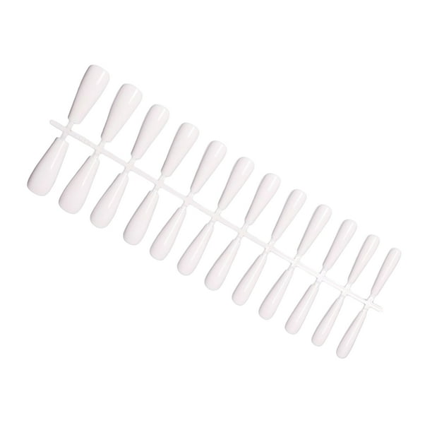 Vogacara Juego de uñas falsas Estilo francés Resistente a los arañazos Uñas a presión Cubierta completa Extraíble Trimble Pegatinas de manicura Arte de uñas Tipo 1 Vogacara CE012295-01B