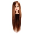 thumbnail image 2 of Estink Hair Styling Manikin Head with Makeup, High Temperature Synthetic Hair, Light Brown, 2 of 8