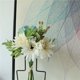 thumbnail image 4 of Ramo de flores artificiales, centro de mesa de flores de simulación, decoración floral de boda, ramo falso, blanco cremoso Inevent HA7156-01B, 4 of 6