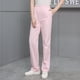 thumbnail image 1 of Pantalones de enfermera, pantalones blancos con cintura elástica para mujer, pantalones de médico, ropa de trabajo de primavera y otoño, pantalones de trabajo de verano de color rosa y azul, 1 of 3