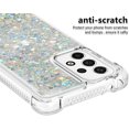 thumbnail image 4 of Compatible with Samsung Galaxy A53 5G Case Glitter Liquid Cute Clear Phone Case Floating Quicksand Shockproof Protective Bumper Silicone TPU Case for Samsung Galaxy A53 5G Love Sliver YB, 4 of 12