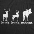 thumbnail image 2 of Mens Buck Moose T Shirt Funny Deer Hunting Elk Hunter Joke Tee for Guys Graphic Tees, 2 of 7