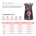 thumbnail image 3 of Vsdgher Chemise de Nuit Bohème Colorée Fleurie pour Filles Manches Courtes à Volants Robe de Nuit Pyjama pour Fête Pyjama-TTG, 3 of 6