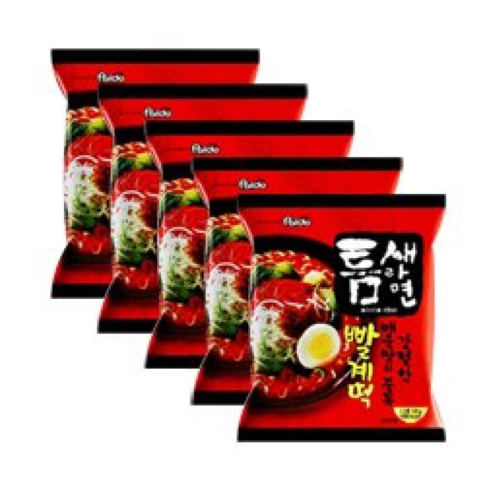 Teumsae Ramen(빨계떡) Bag- 4.23 Oz 10 Packs