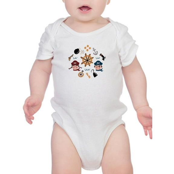 Pirate Bundle Boy Girl Bodysuit Infant -Image by Shutterstock,  24 Months