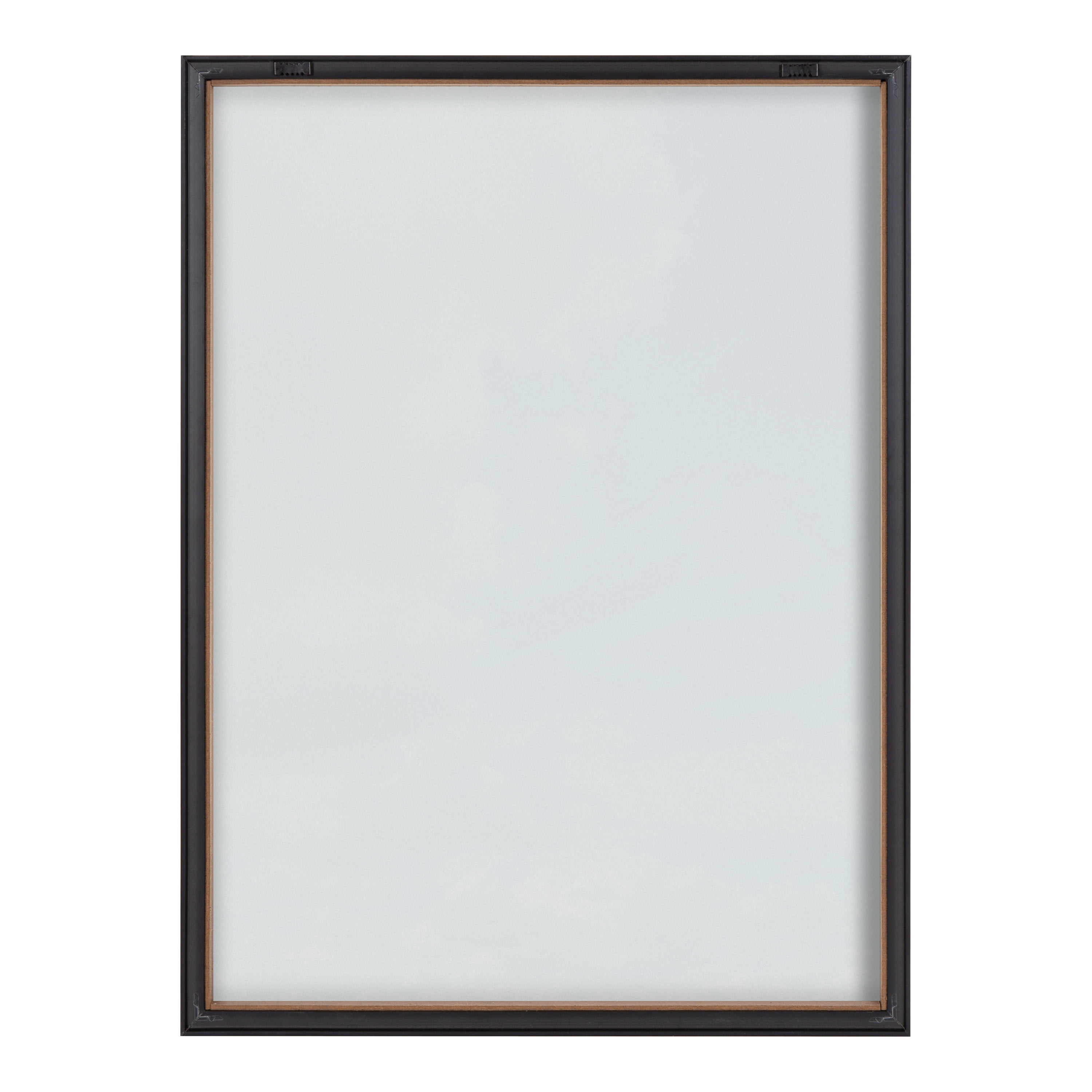 Kate and Laurel Blake Head in the Clouds Framed Printed Dry-Erase Glass Wall Art by Dominique Vari, 18x24 Gray, Sky-Themed Art for Wall