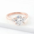 thumbnail image 4 of solitaire jewels 3.00CT Round Moissanite 3 Stone Engagement Ring For Women, 10K Rose Gold, 4 of 8