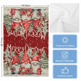 thumbnail image 5 of Christmas Kitchen Towels Set of 2, Water Absorbent Dish Towel, Snowflake Gnomes Retro Xmas Tree Red Decorative Hand Towels - Quick Drying Cloth for Cooking Baking, 18x28 Inch, 5 of 8