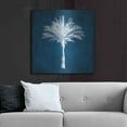 thumbnail image 6 of Luxe Metal Art 'Single Indigo And White Palm Tree' by Linda Woods, Metal Wall Art, 36"x36", 6 of 9